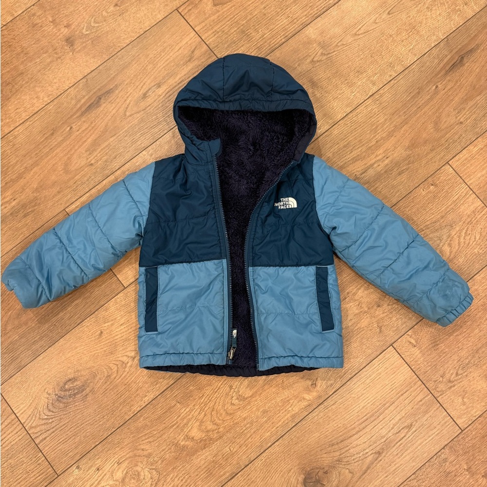 The North Face Two-Tone Blue Puffer Jacket